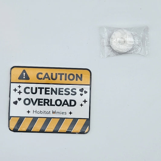 Snake Joke Sticker- "cuteness overload" - reptile outside vivarium decor