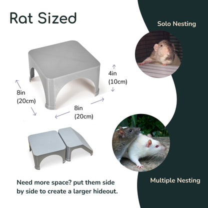 Stackable Rat Hide - Fits 2-3 adult Rats