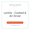 Lentils - Cooked & Air Dried