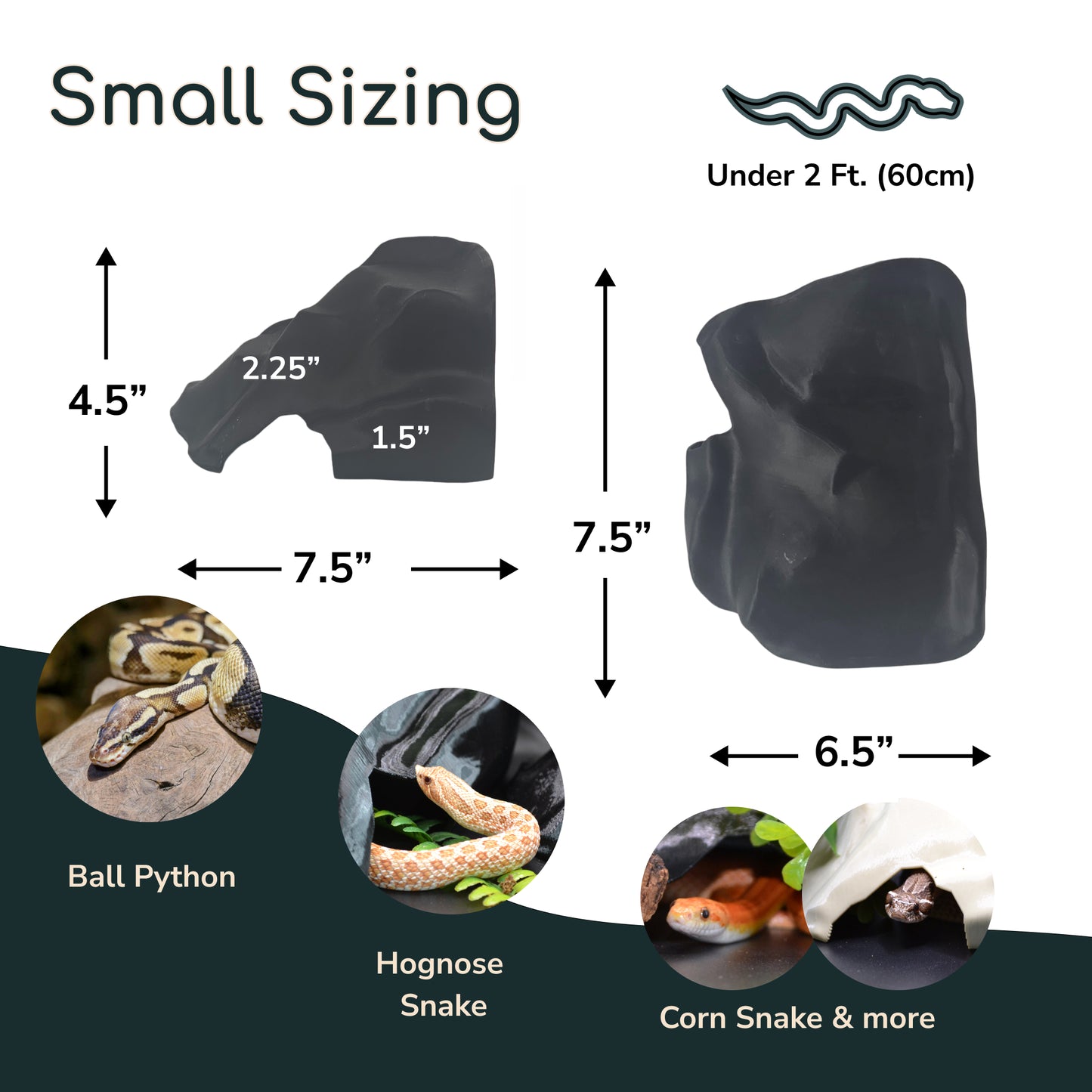 Rock Refuge Snake Hide - Small (Under 2ft)